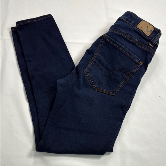 American Eagle Outfitters Blue Skinny Jeans Classic Fit - Picture 1 of 6